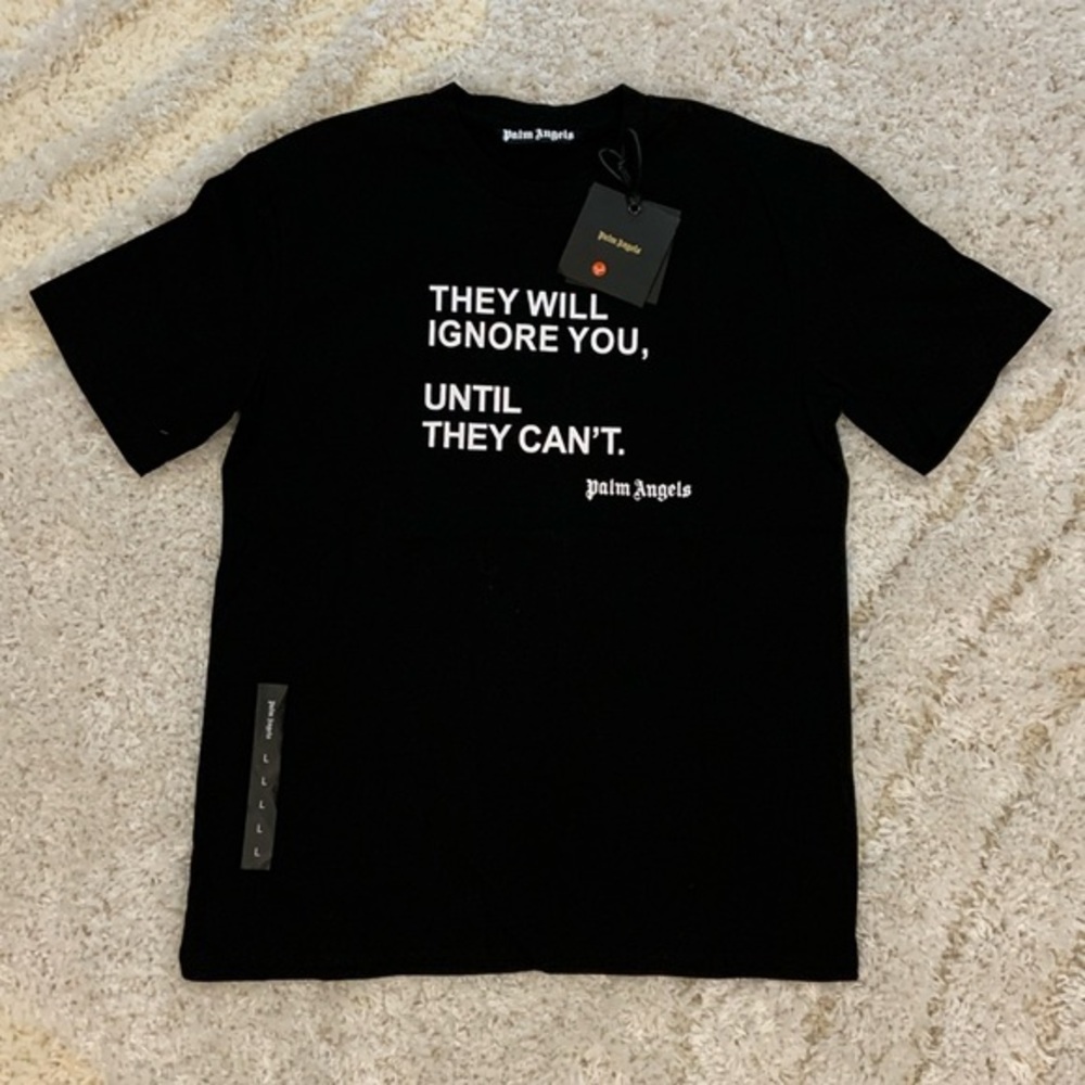 Palm Angels SS23 MILAN Butterfly Black T-Shirt Mens Size Large